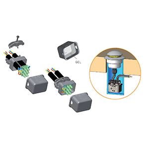 5633 - 2 Ways IP68 Waterproof Junction Boxes/Connectors