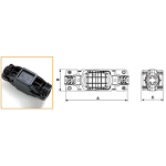 5660/3 - 2 Ways IP68 Waterproof Junction Boxes/Connectors