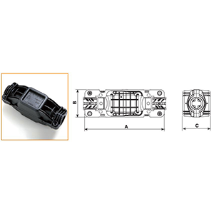 5660/3 - 2 Ways IP68 Waterproof Junction Boxes/Connectors