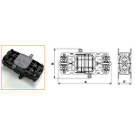 5660/5 - 4 Ways IP68 Waterproof Junction Boxes/Connectors