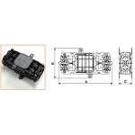 5660/4 - 4 Ways IP68 Waterproof Junction Boxes/Connectors