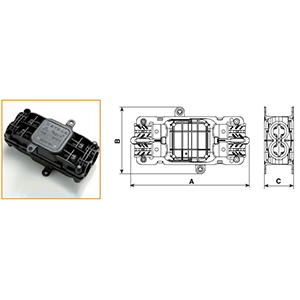 5660/4 - 4 Ways IP68 Waterproof Junction Boxes/Connectors