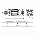 5660/6 - 2 Ways IP68 Waterproof Junction Boxes/Connectors