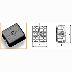 5666 - 3 Ways IP68 Waterproof Junction Boxes/Connectors