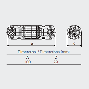 5650 - 2 Ways IP68 Waterproof Junction Connectors