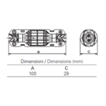 5650/3 - 2 Ways IP68 Waterproof Junction Connectors
