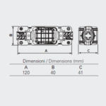 5660/3 - 2 Ways IP68 Waterproof Junction Boxes/Connectors