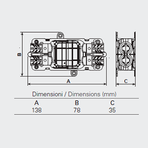 5660/4/2 - 4 Ways IP68 Waterproof Junction Boxes/Connectors