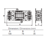 5660/4 - 4 Ways IP68 Waterproof Junction Boxes/Connectors