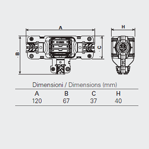 5663 - 3 Ways IP68 Waterproof Junction Boxes/Connectors