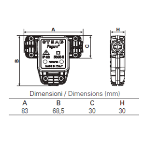 5695/5 - 3 Ways IP68 Waterproof Junction Connectors