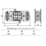 5660/4/46 - 4 Ways IP68 Waterproof Junction Boxes/Connectors