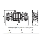 5660/4/55 - 4 Ways IP68 Waterproof Junction Boxes/Connectors