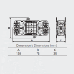 5660/4/46 - 4 Ways IP68 Waterproof Junction Boxes/Connectors