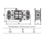 5660/5 - 4 Ways IP68 Waterproof Junction Boxes/Connectors
