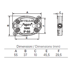 5698 - 2 Ways IP68 Waterproof Junction Connectors