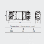 5625 - 4 Ways IP68 Waterproof Junction Boxes/Connectors