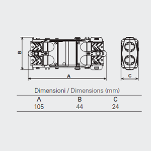 5625 - 4 Ways IP68 Waterproof Junction Boxes/Connectors